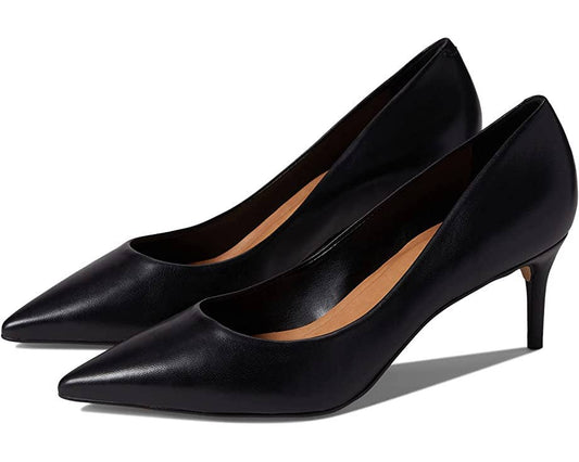 *Almost Gone* Leather Pumps Black