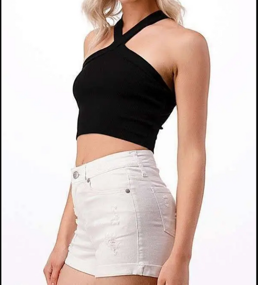 Cross Band Shoulder Top